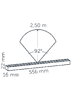 in-lite Evo Hyde 550 - technical drawing