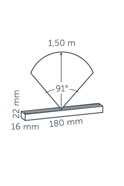 in-lite Evo Hyde 180C - technical drawing