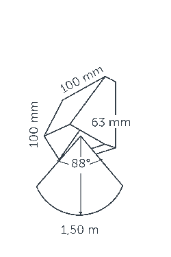 in-lite Wedge - technical drawing