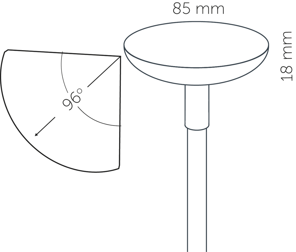 in-lite Sway - technical drawing with dimensions