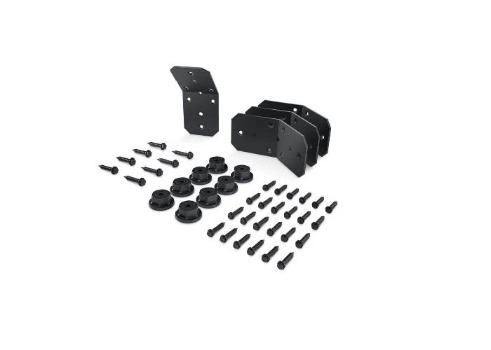 OZCO Ironwood 4" Flush Inside 45° Angle Brackets – 4-Pack