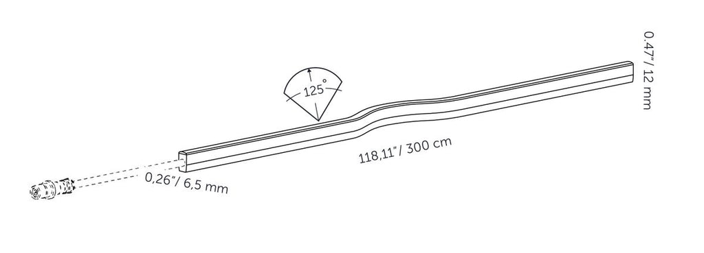 in-lite Evo Flex - technical drawing 3m