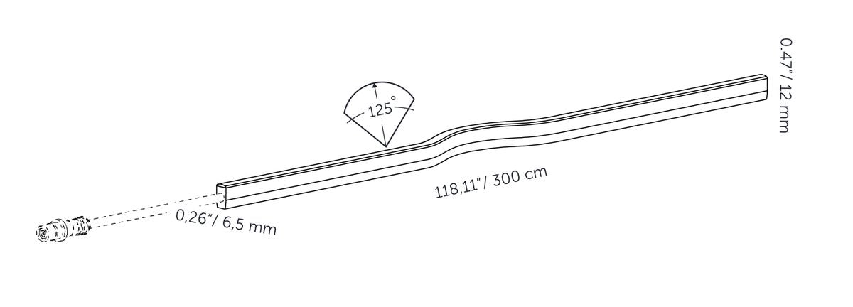 in-lite Evo Flex - technical drawing 3m