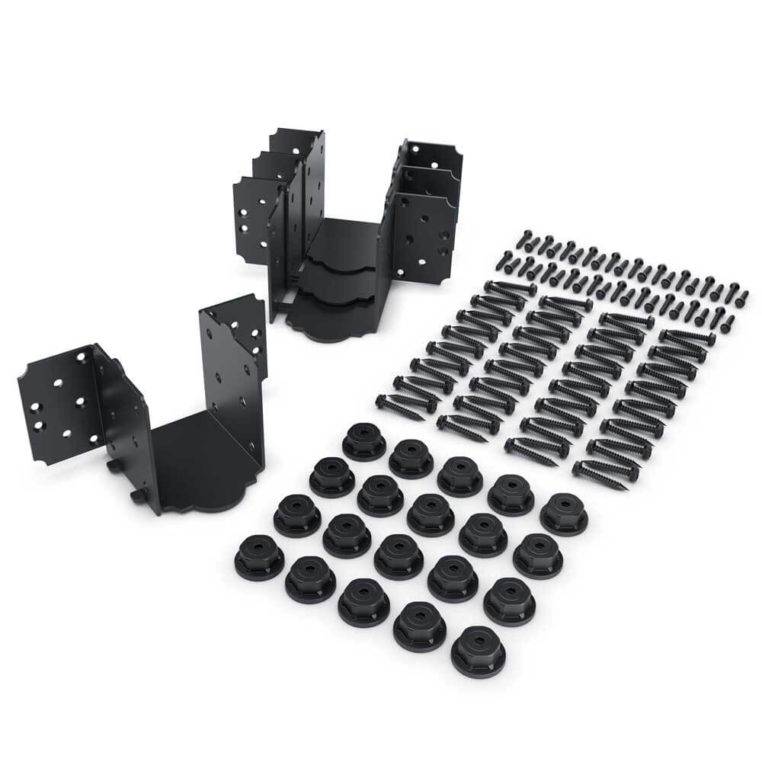 OZCO Laredo Sunset 6"–8" Beam Hanger – Flush Connector