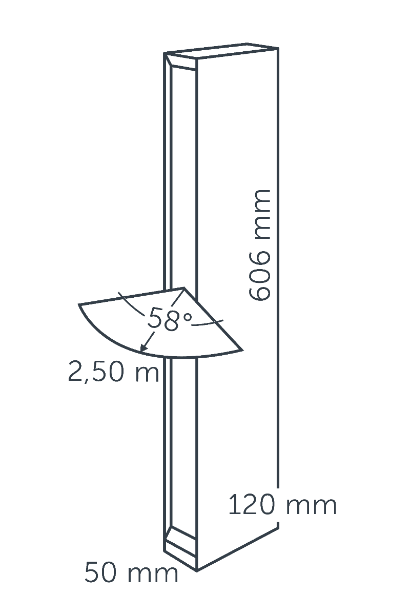 in-lite Evo - technical drawing with dimensions
