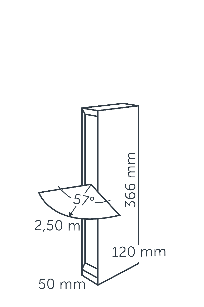 in-lite Evo Low - technical drawing with dimensions