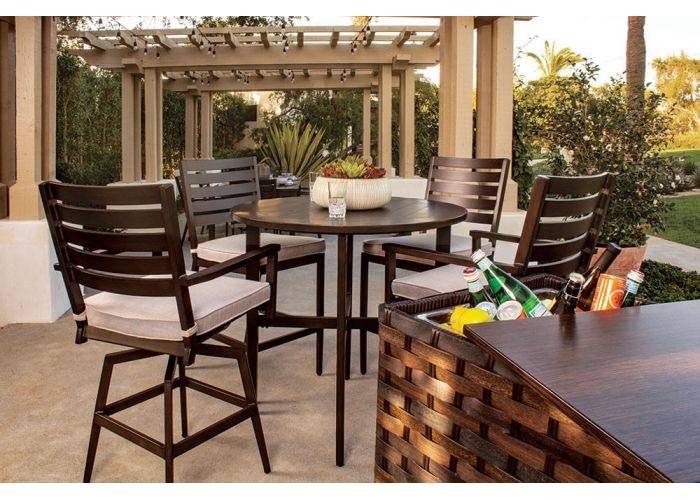 PLANK & HIDE  Adeline 42" Round Pub Table