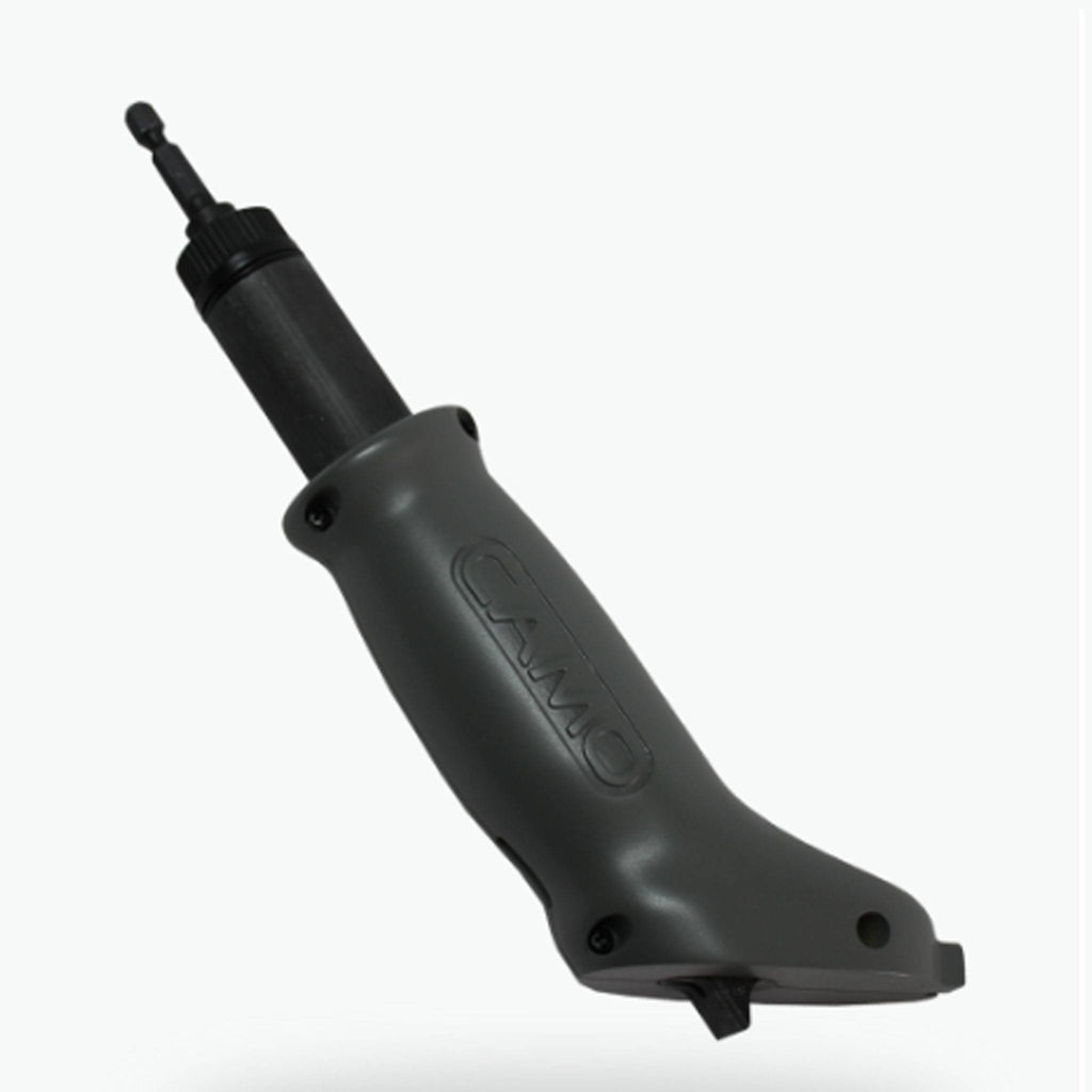 CAMO Marksman EDGE compact side-entry deck fastening guide for 3/16-inch spacing on wood and composite boards.