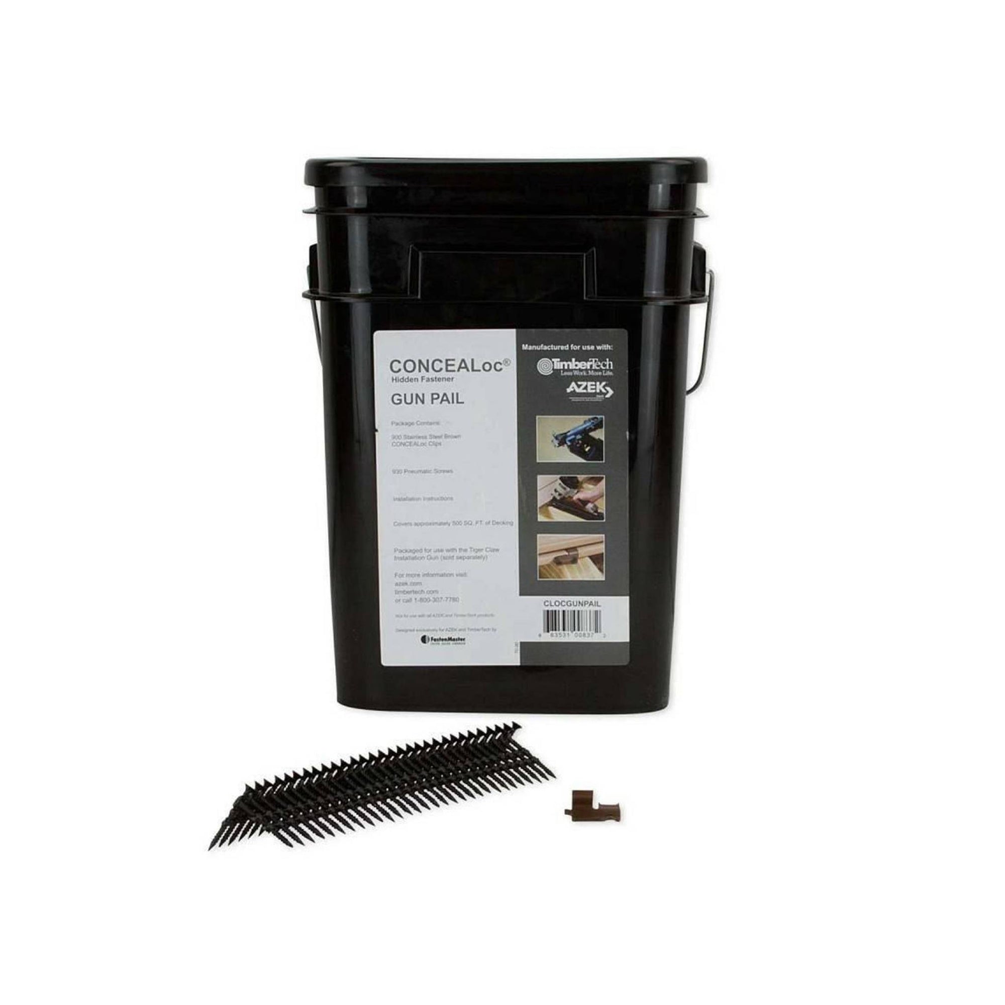Concealoc Tiger Claw Fasteners for gun 500 sqft