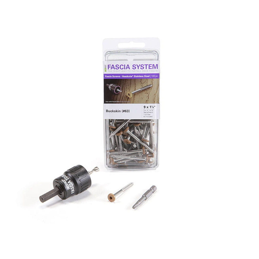 Starborn Deckfast Fascia System Screws, #9 x 1-7/8 inch, 305 Stainless Steel, 100 piece box