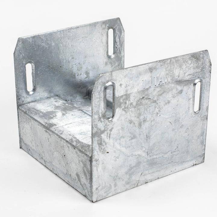 TITAN Deck Foot Post Saddle heavy-duty steel mounting bracket for structural wood posts.