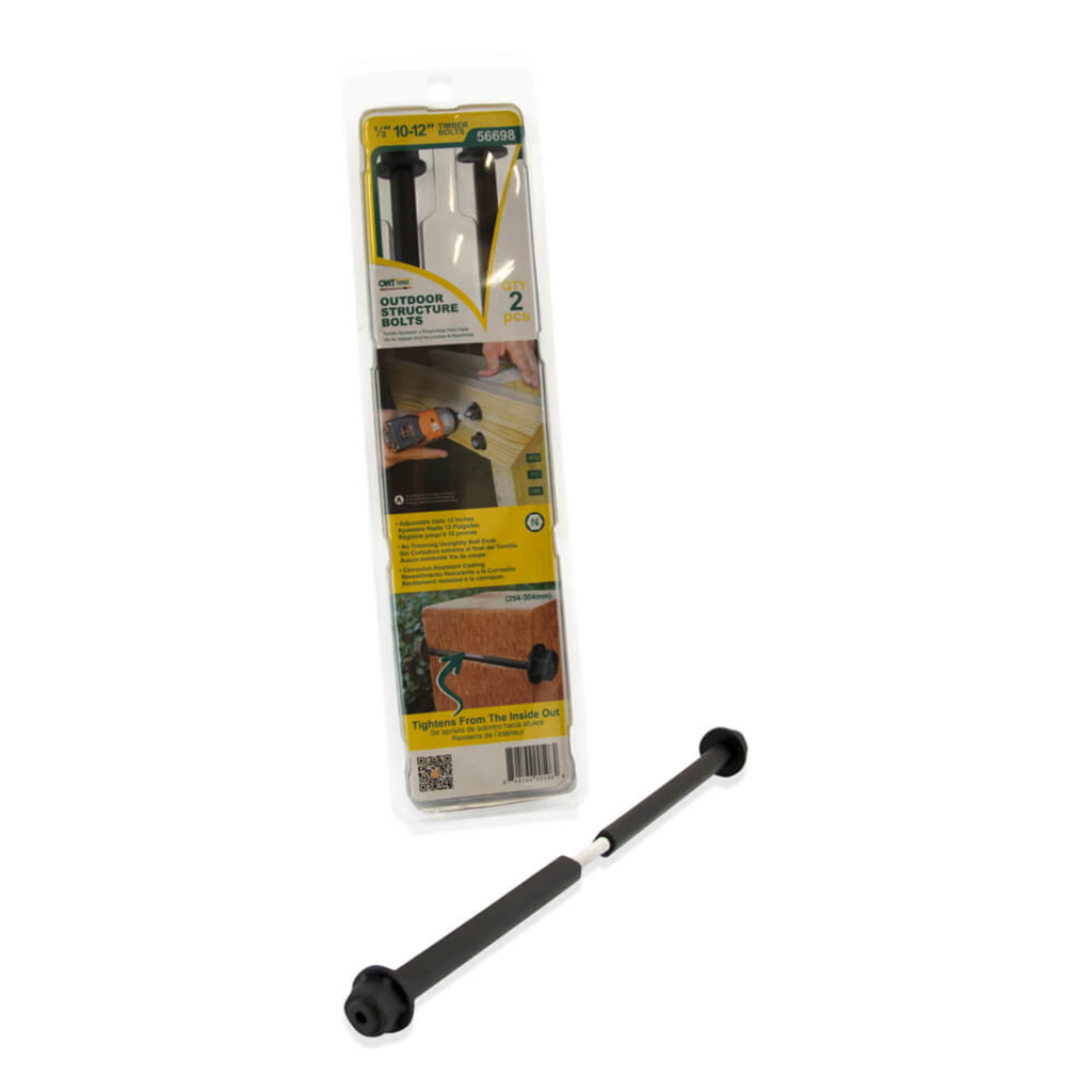 OZCO OWT 1/2 inch timber bolts retail packaging with fasteners included