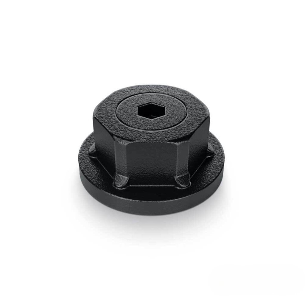 OZCO 1 inch black hex cap nut for OWT timber bolt hardware