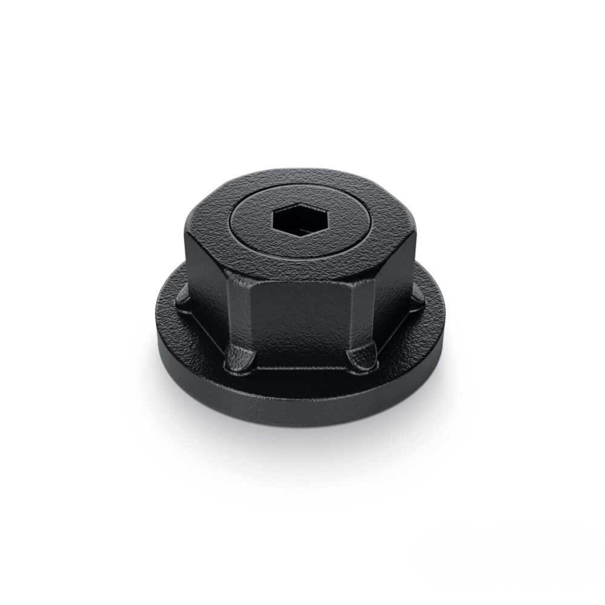 OZCO 1 inch black hex cap nut for OWT timber bolt hardware