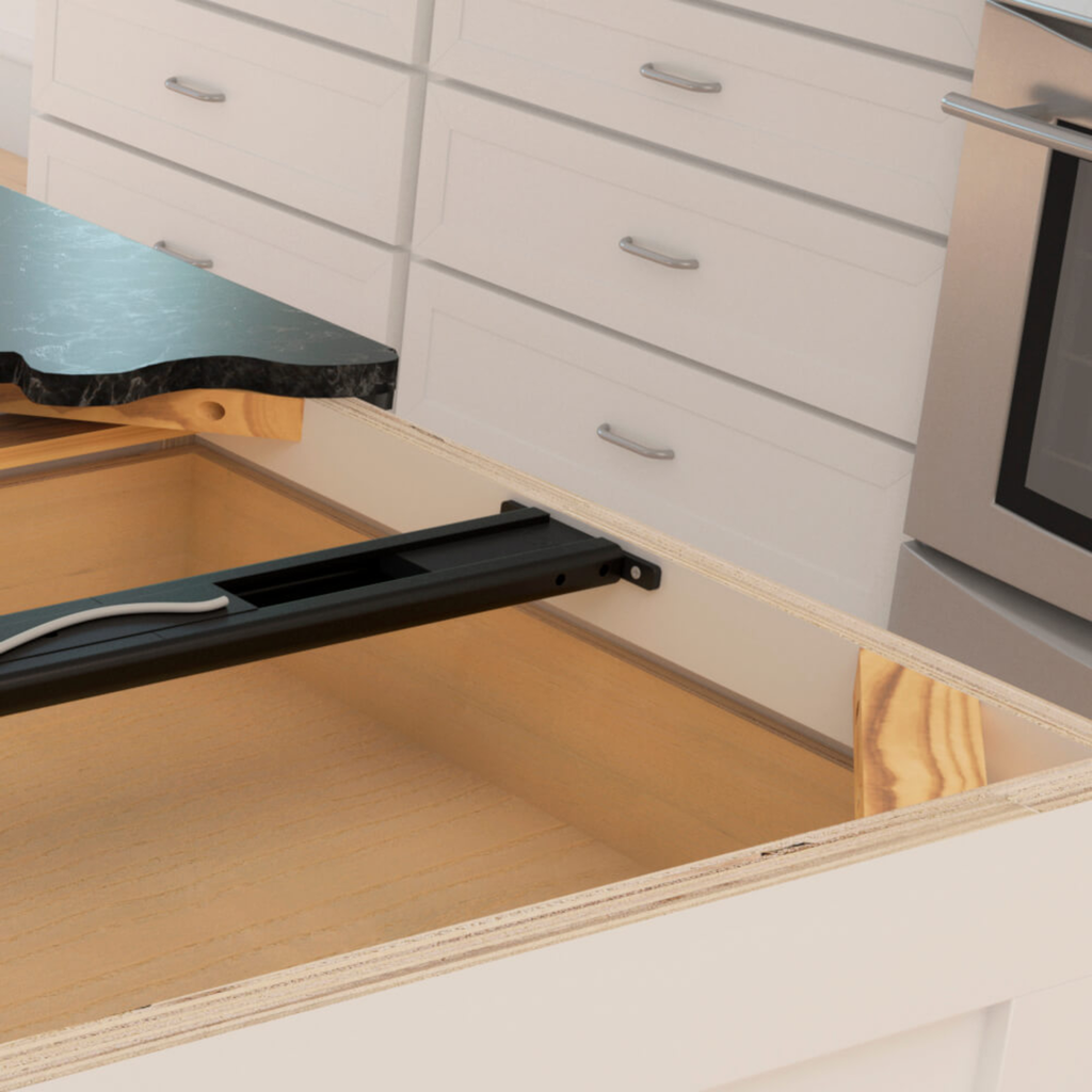 OZCO Counter Plug Mounting Accessory for Rock Solid countertop support arms