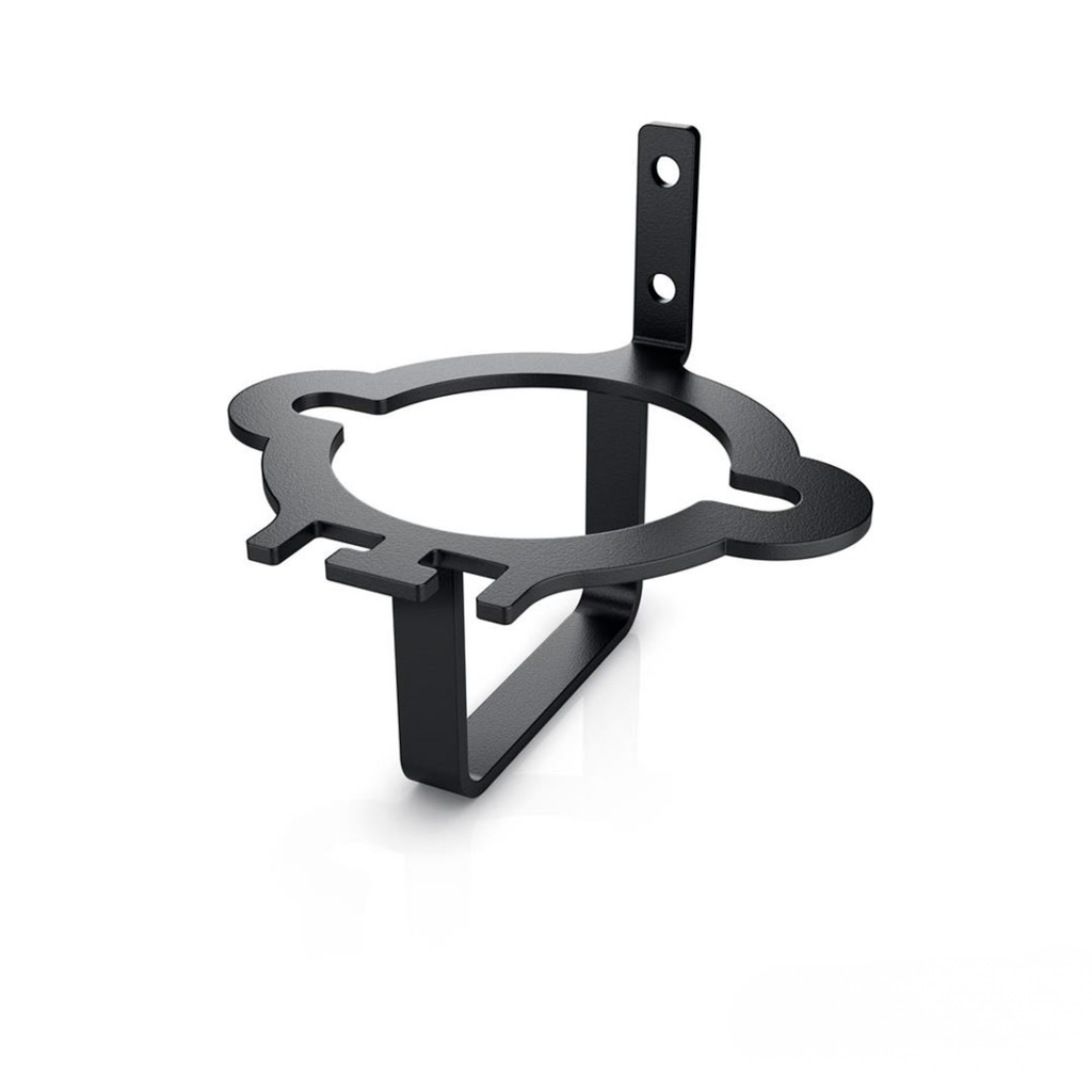 OZCO hanger accent phone and beer holder mounted to pergola beam