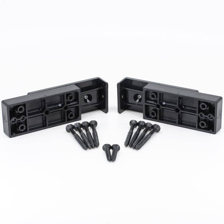 TITAN Shadow Rail Connector for wood stair railings in black finish