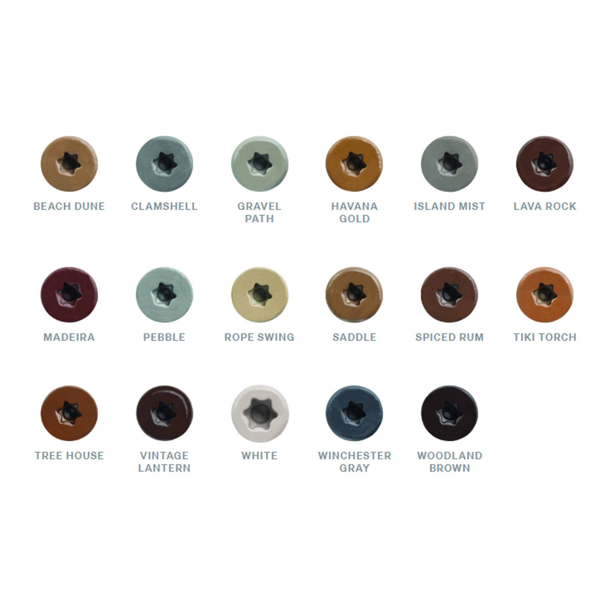 TrapEase color matched Fascia screws