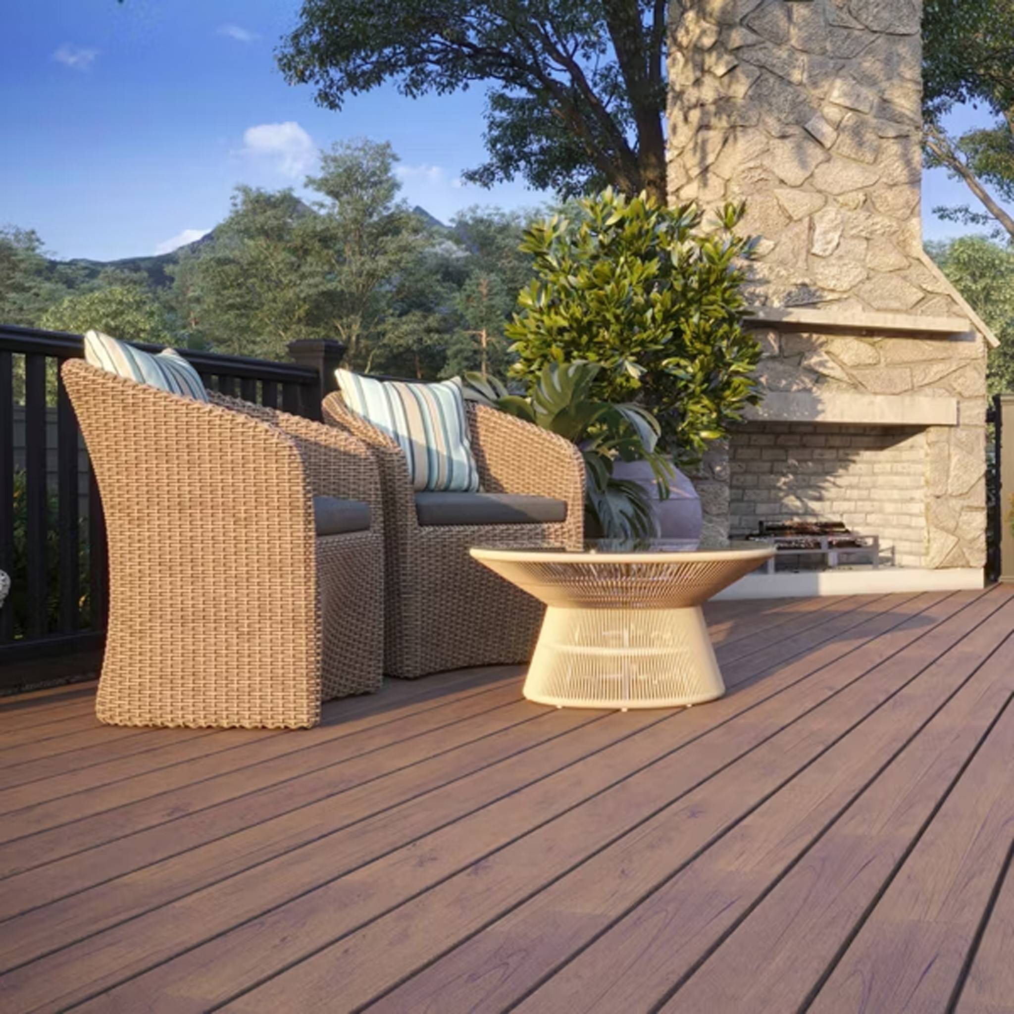 茶 Teressa Trex Transcend Lineage Hatteras Composite Decking | Deck Outlet