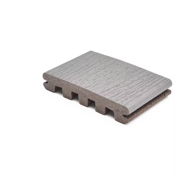 TREX Enhance Basics Pebble Beach Scalloped Grooved Composite Decking Board Sample