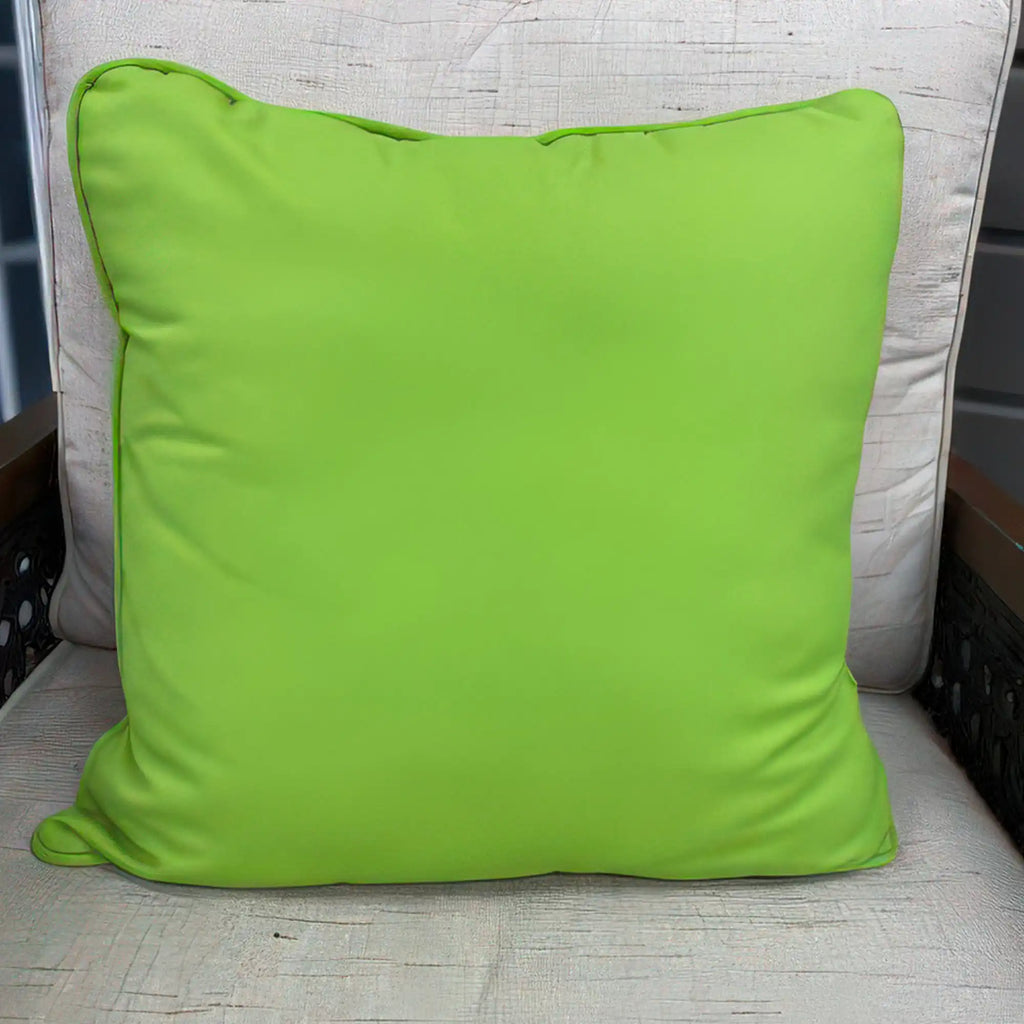 Maui Pillow Green Canvas Macaw