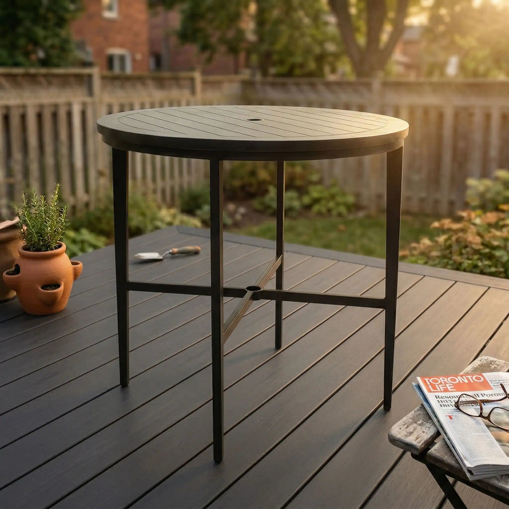 PLANK & HIDE  Adeline 42" Round Pub Table