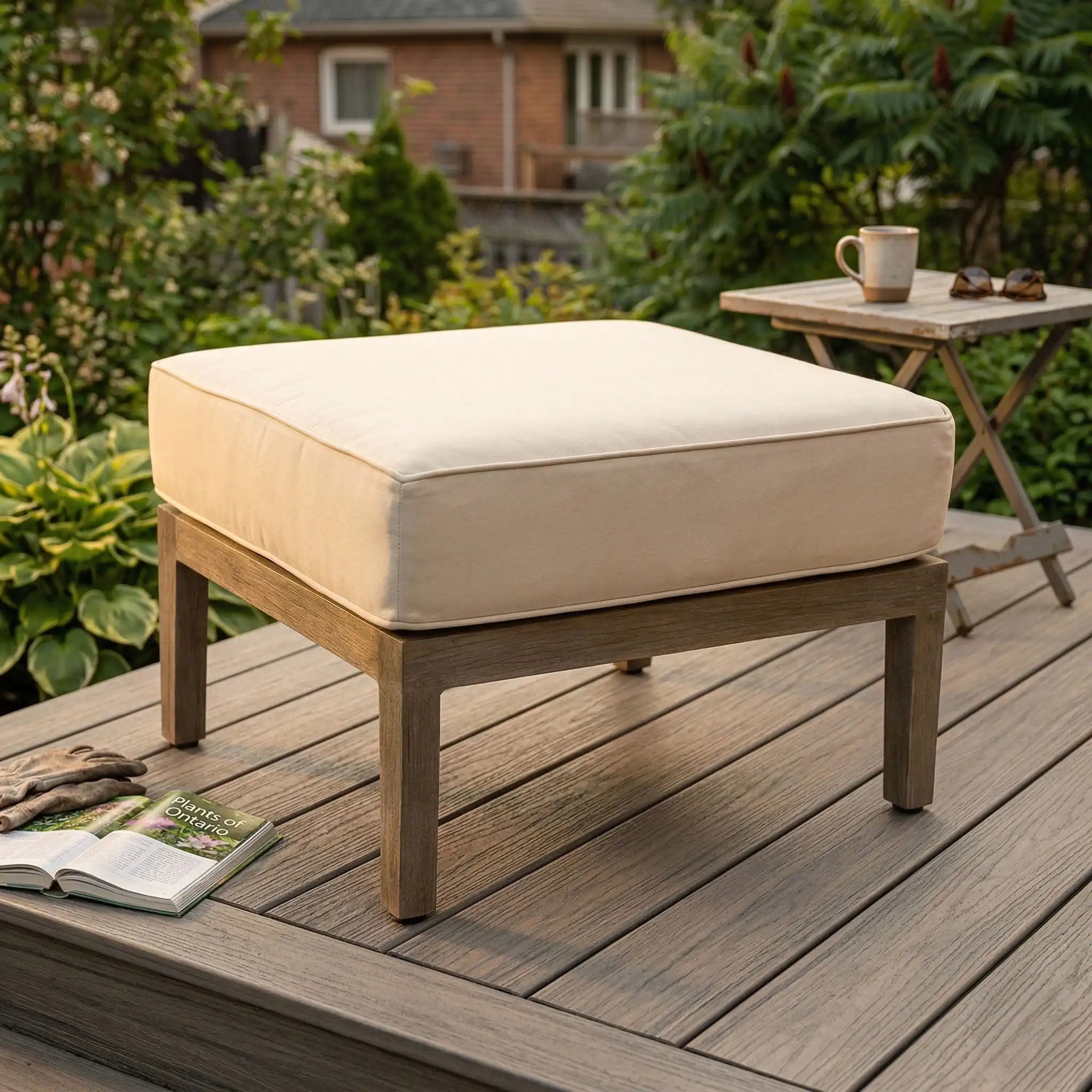 PLANK & HIDE Marin Ottoman