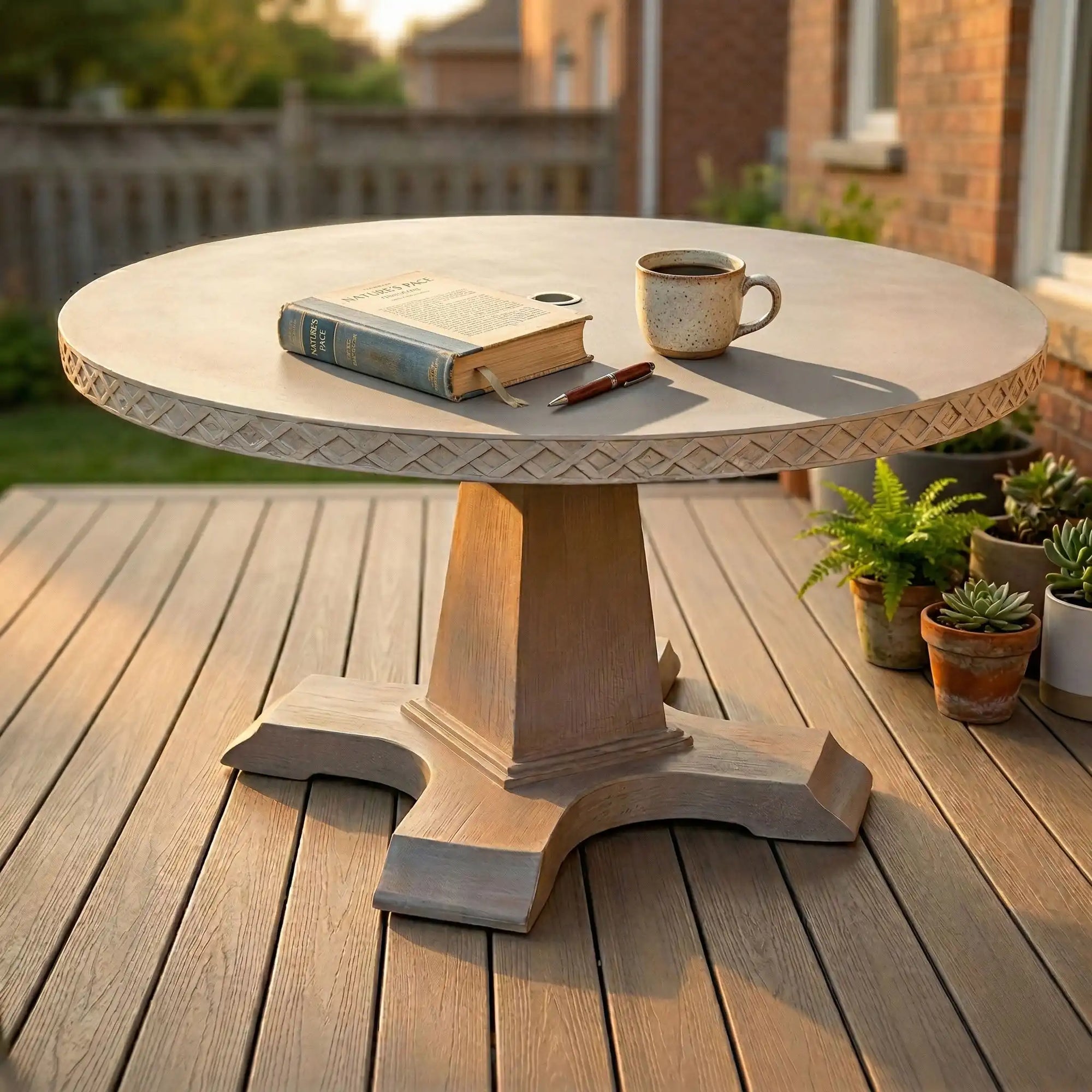 PLANK & HIDE Pelham 54" Round Dining Table