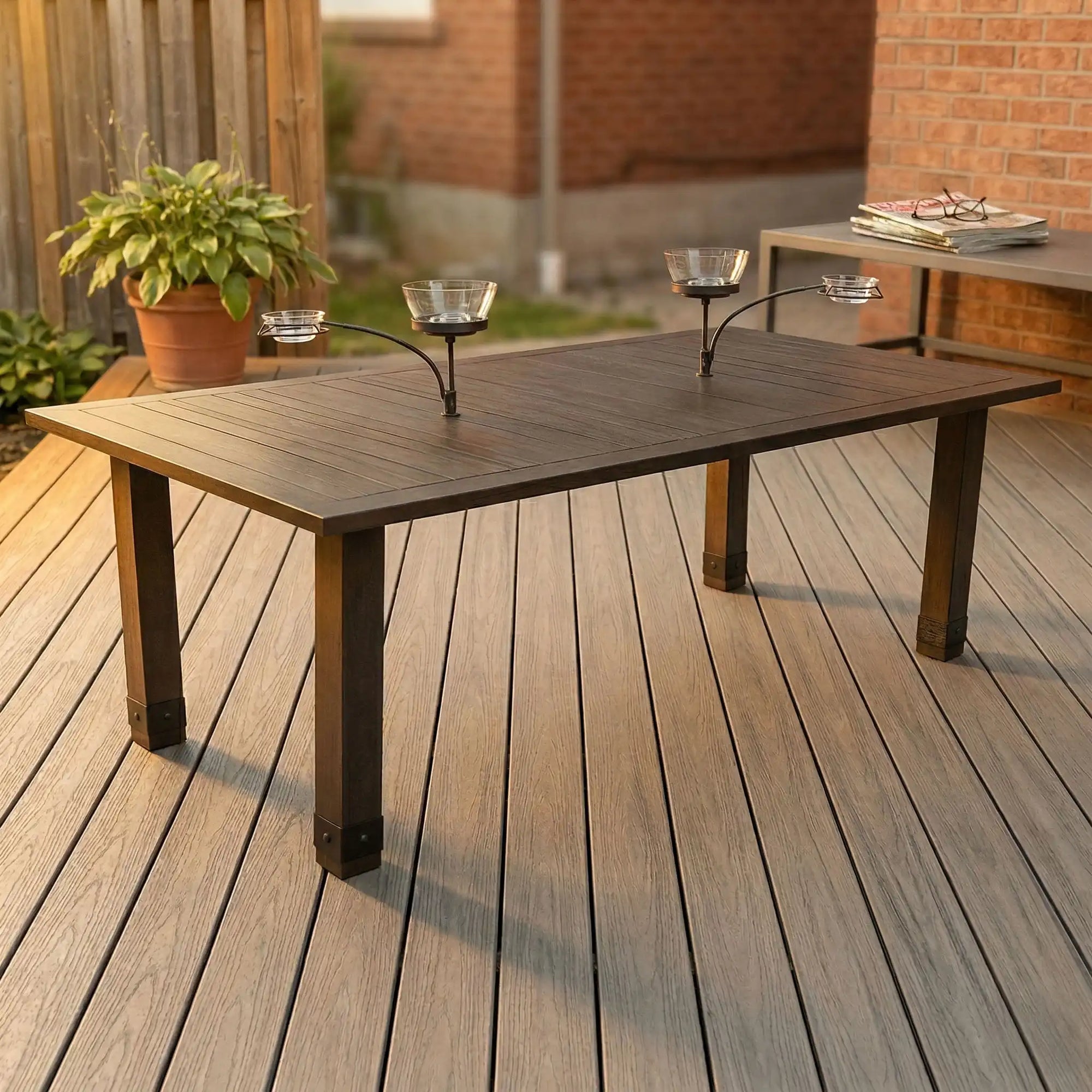 PLANK & HIDE Sadie 86" Dining Table with Orbital Bowl
