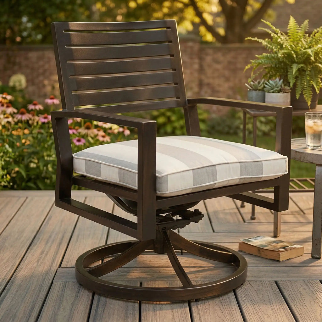 PLANK & HIDE Sadie Dining Swivel Rocker