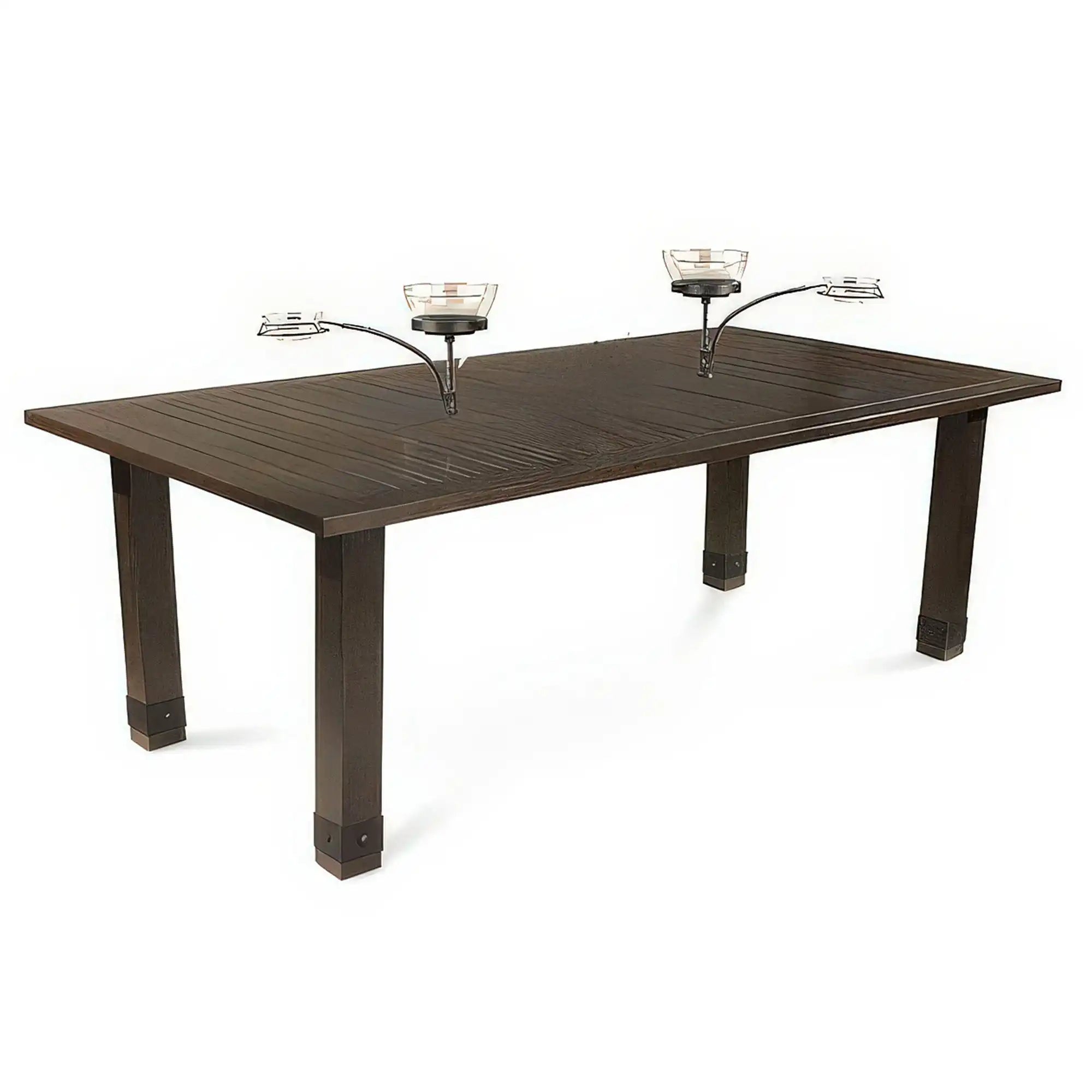 PLANK & HIDE Sadie 86" Dining Table with Orbital Bowl