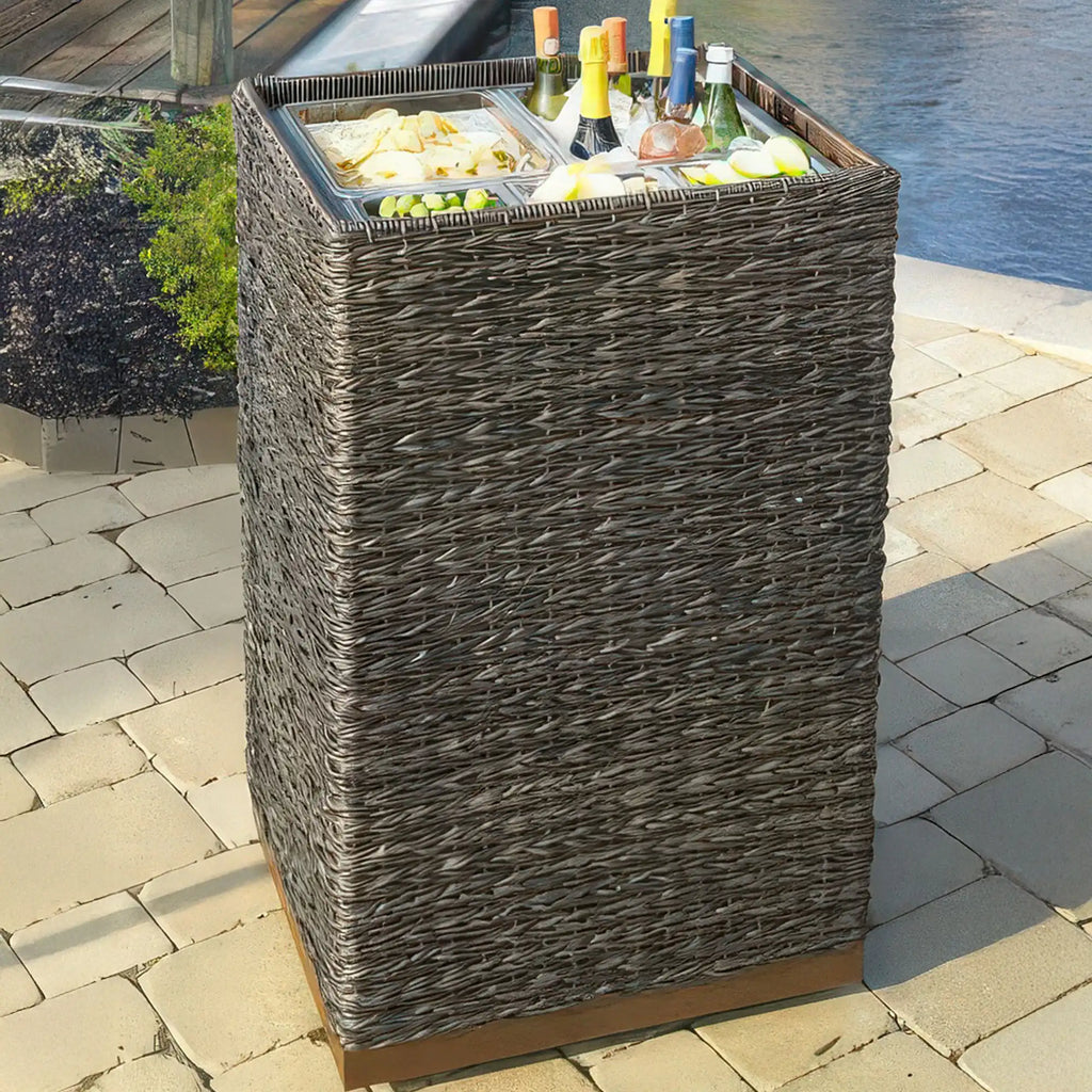 PLANK & HIDE - ST KITTS - Tall - Chip & Dip / Ice chest / Trash