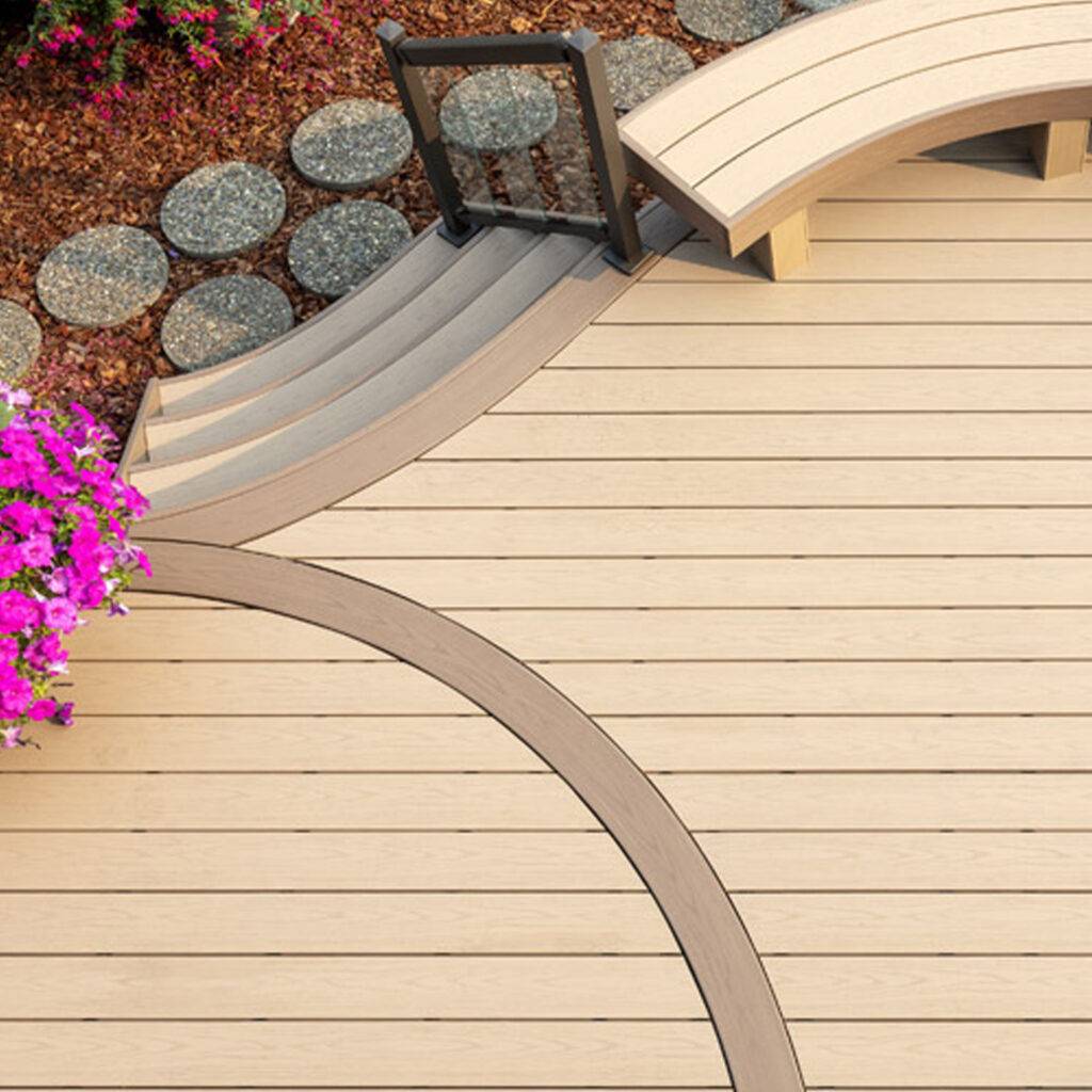 AZEK - Harvest Collection - PVC decking in Brownstone