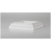 TimberTech 5.5” x 5.5” Post Skirt in Matte White – Decorative composite base trim for TimberTech post sleeves.