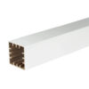 TimberTech 5.5” x 5.5” x 12’ Post Sleeve in White – Composite post cover designed for Radiance, Premier, and Universal Rail systems