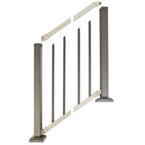 ULTRAMax Aluminum top rail & bottom rail for stairs