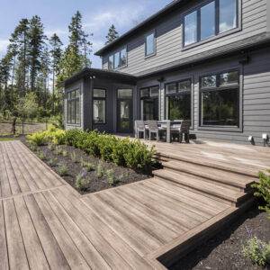 ZURI Premium Decking in Weathered Grey