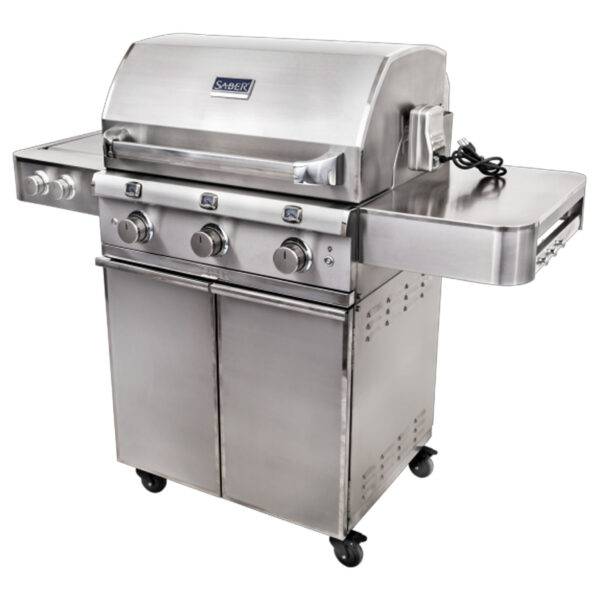 SABER Elite 3 burner stainless steel grill