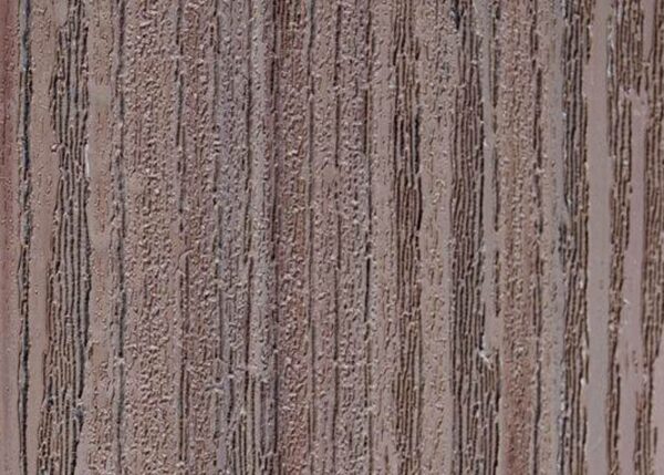 a close up look at TIVADEK Weathered Wood PVC decking