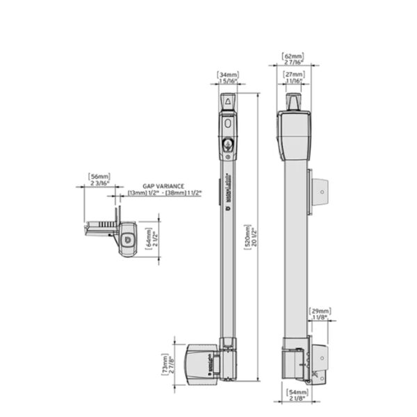 specs of D&D Magalatch gate latch