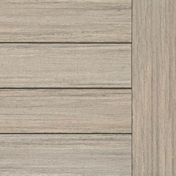 close up look of AZEK Landmark Collection French White Oak PVC deck boards