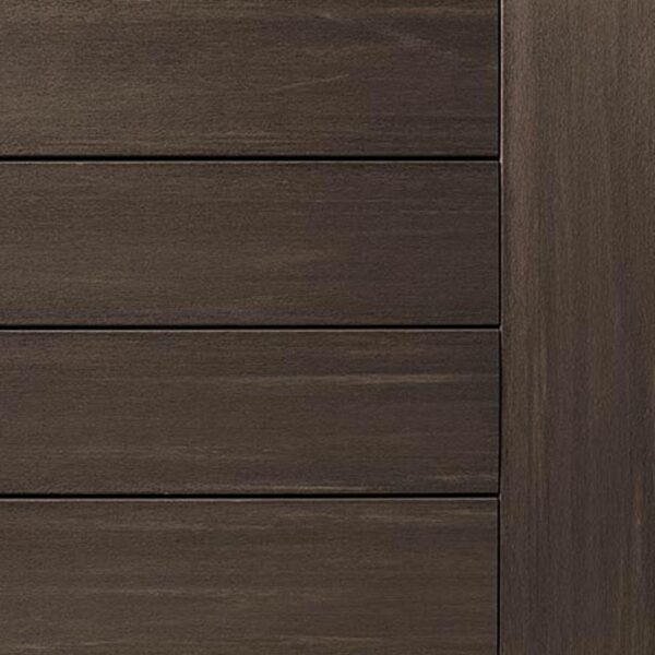 close up of AZEK Vintage Collection Dark Hickory PVC deck boards