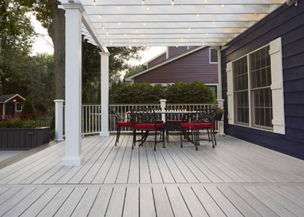 TimberTech composite decking - Legacy Collection - white washed cedar