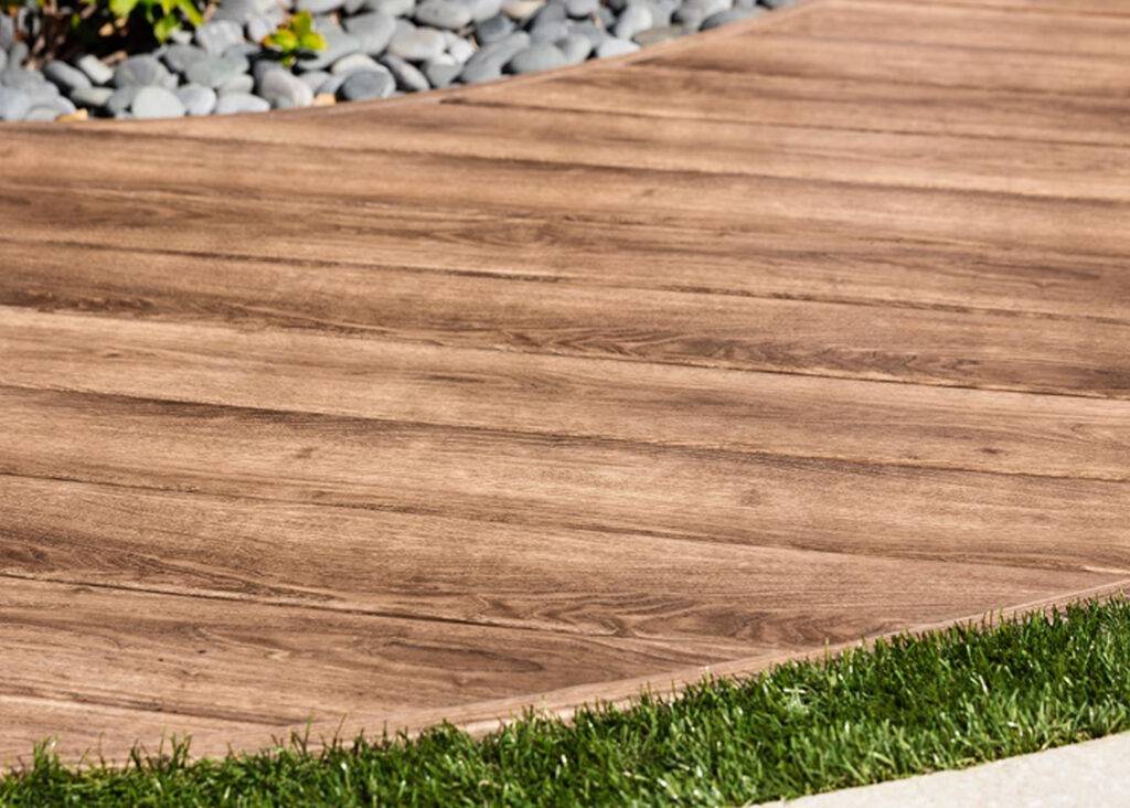 ZURI PVC Decking in Weathered Wood