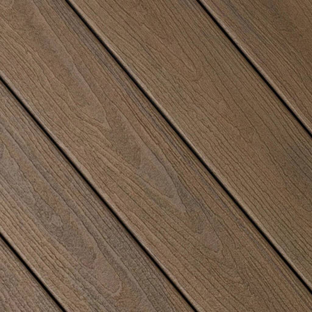 close up look at FIBERON Composite Decking- Symmetry Mountain Ash