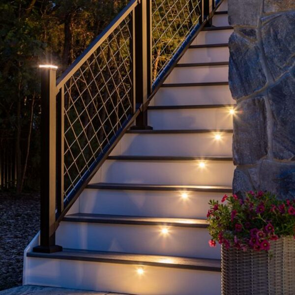 TREX LED stair riser lights