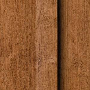 Close-up view of Maibec Board & Batten Siding with textured wood finish