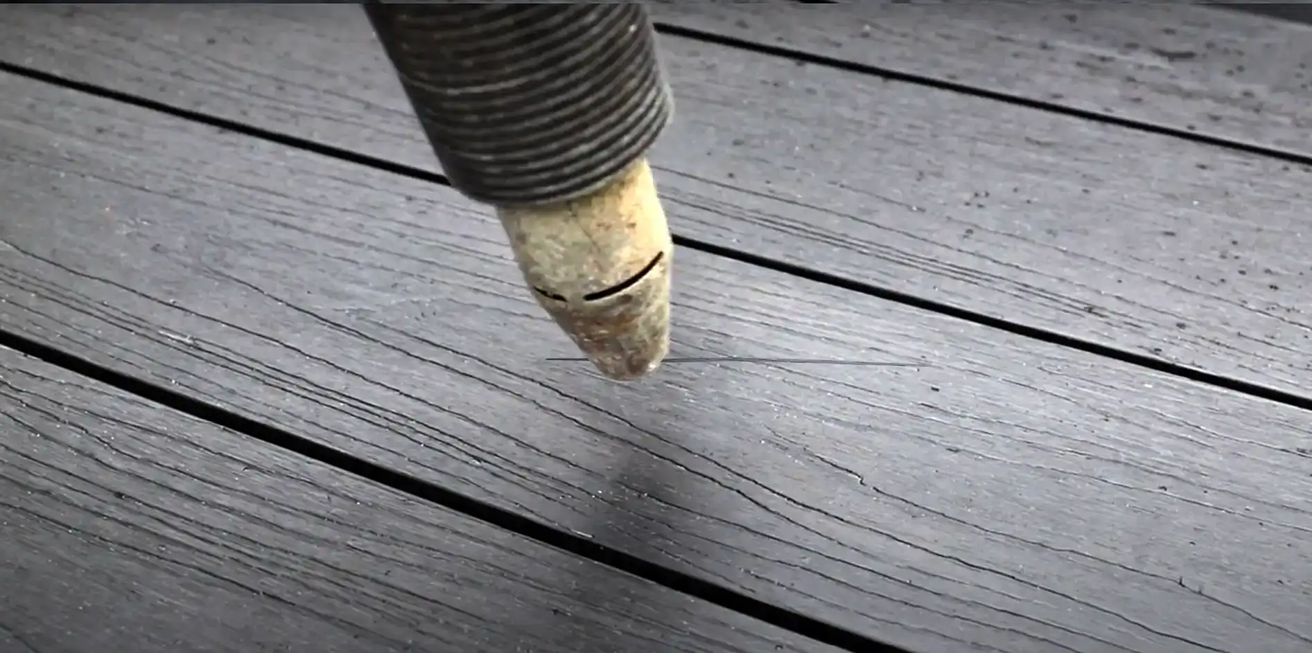 Repairing Deep Scratches in PVC Decking