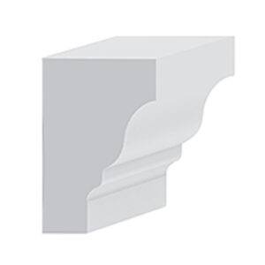 ROYAL Rams Crown Moulding – White, decorative trim for ceilings and walls.