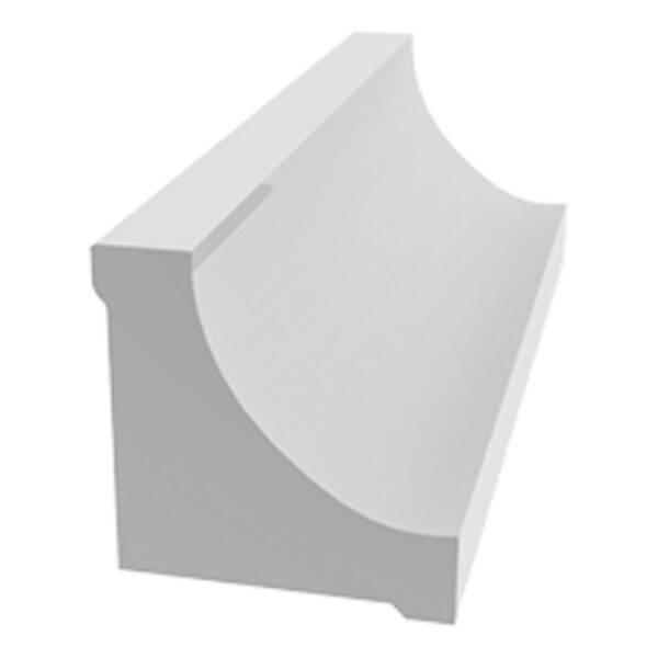 ROYAL Scotia Cove – White, curved trim moulding for interior wall and wainscoting transitions.